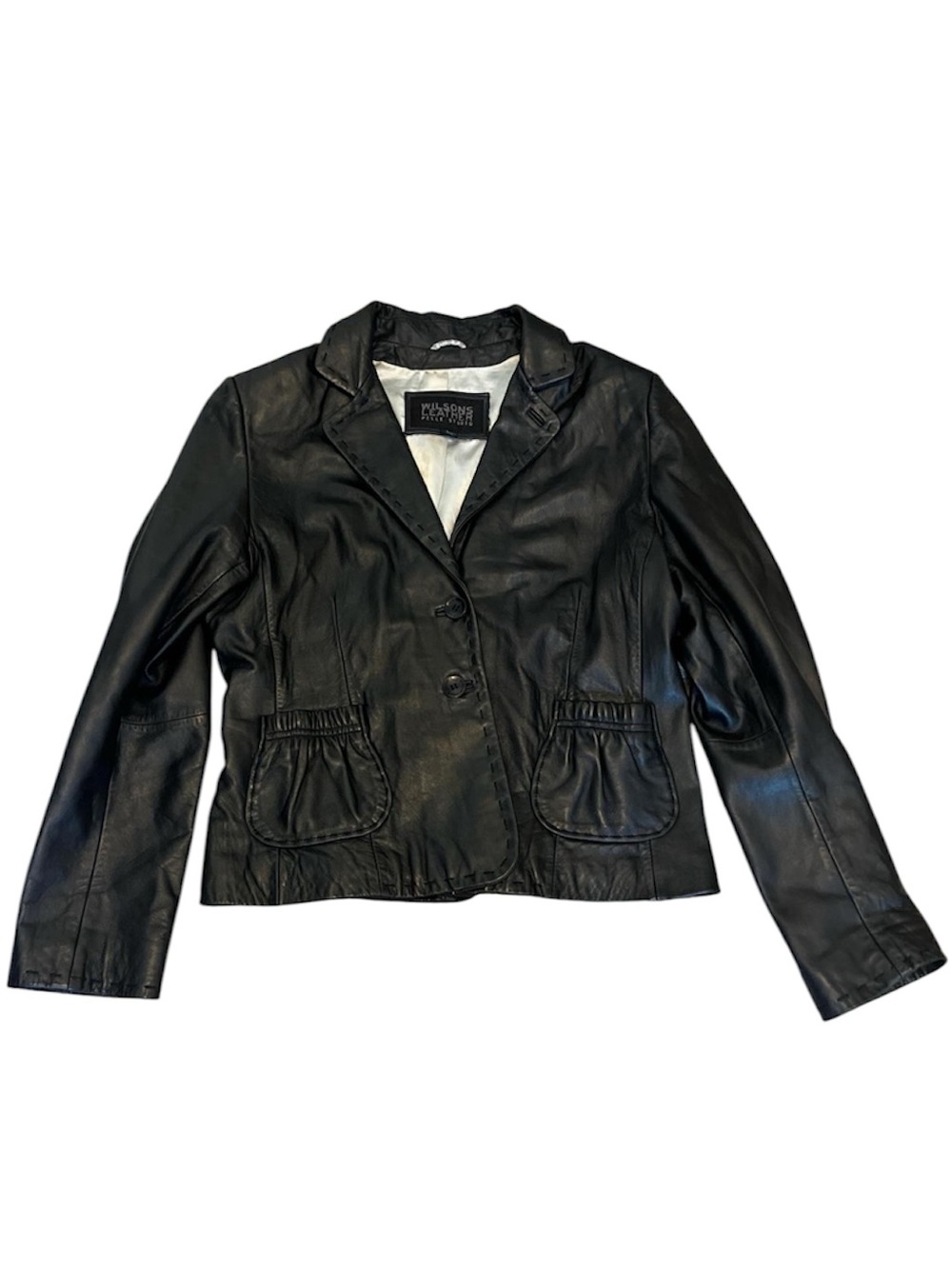 Wilson’s black leather jacket